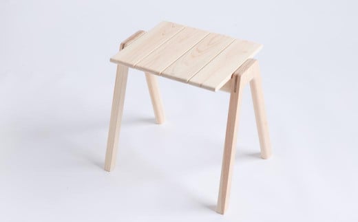 【ミツロウワックス仕上げ】MINAZUKI STOOL ヒノキ (2脚)