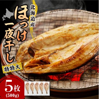ふるさと納税 えりも町 えりも【マルデン特製】特特大・北海道産塩ホッケ5枚(500g以上)【er002-104】