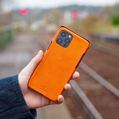 ふるさと納税 七尾市 【iPhone12promax用】本革ケース/マホガニー/ハンドメイド |  | 03