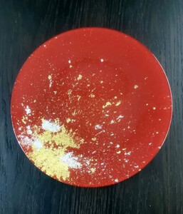 フラットプレート(D) 古代塗り金箔本朱［NF212］