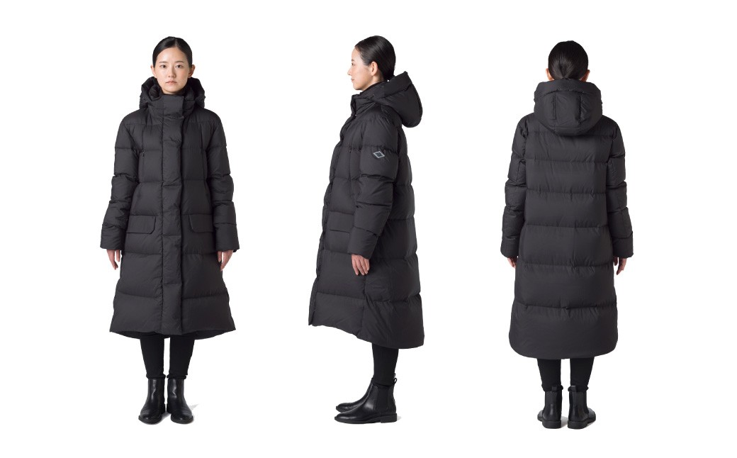 ＜WOMEN＞北海道ダウン：RETAR NUY／レタールヌイ［MAW 2／マウ 2］LONG DOWN COAT ［BLACK］