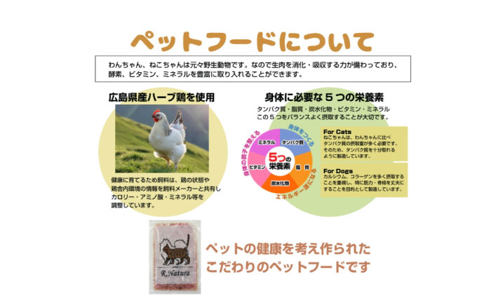 ペットフード わんナチュラット 100g×10p 計1kg （コスモスラクト） ペットフード 1kg 犬のえさ おすすめ 国産 広島県福山市/R.Natura（アール ナトゥーラ） [BAAH007]