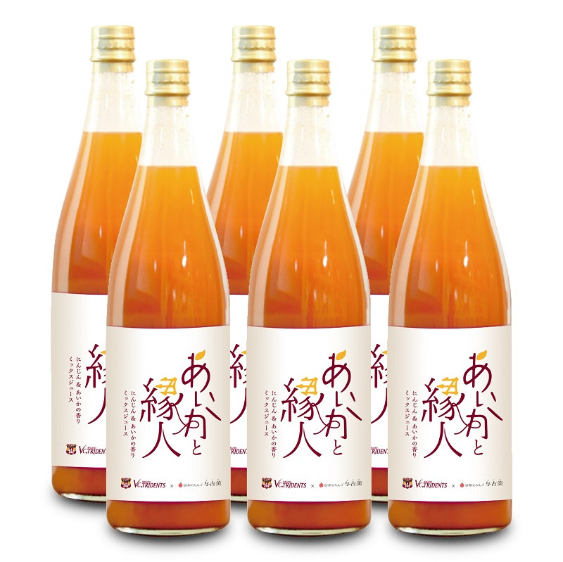 
                  【010-79】100%にんじん×りんご（あいかの香り）ジュース！6本入り！VC長野トライデンツコラボ製品！
                