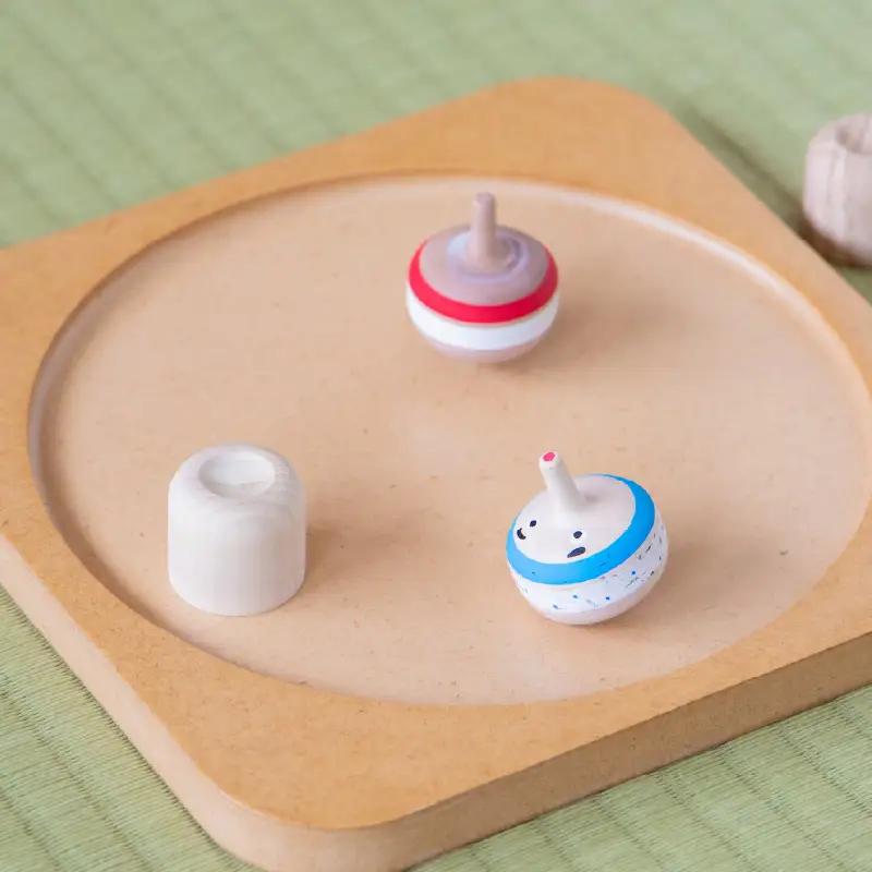 縁起のこま人形 4種セット 玩具 おもちゃ こども 子供 インテリア 縁起物 030-065