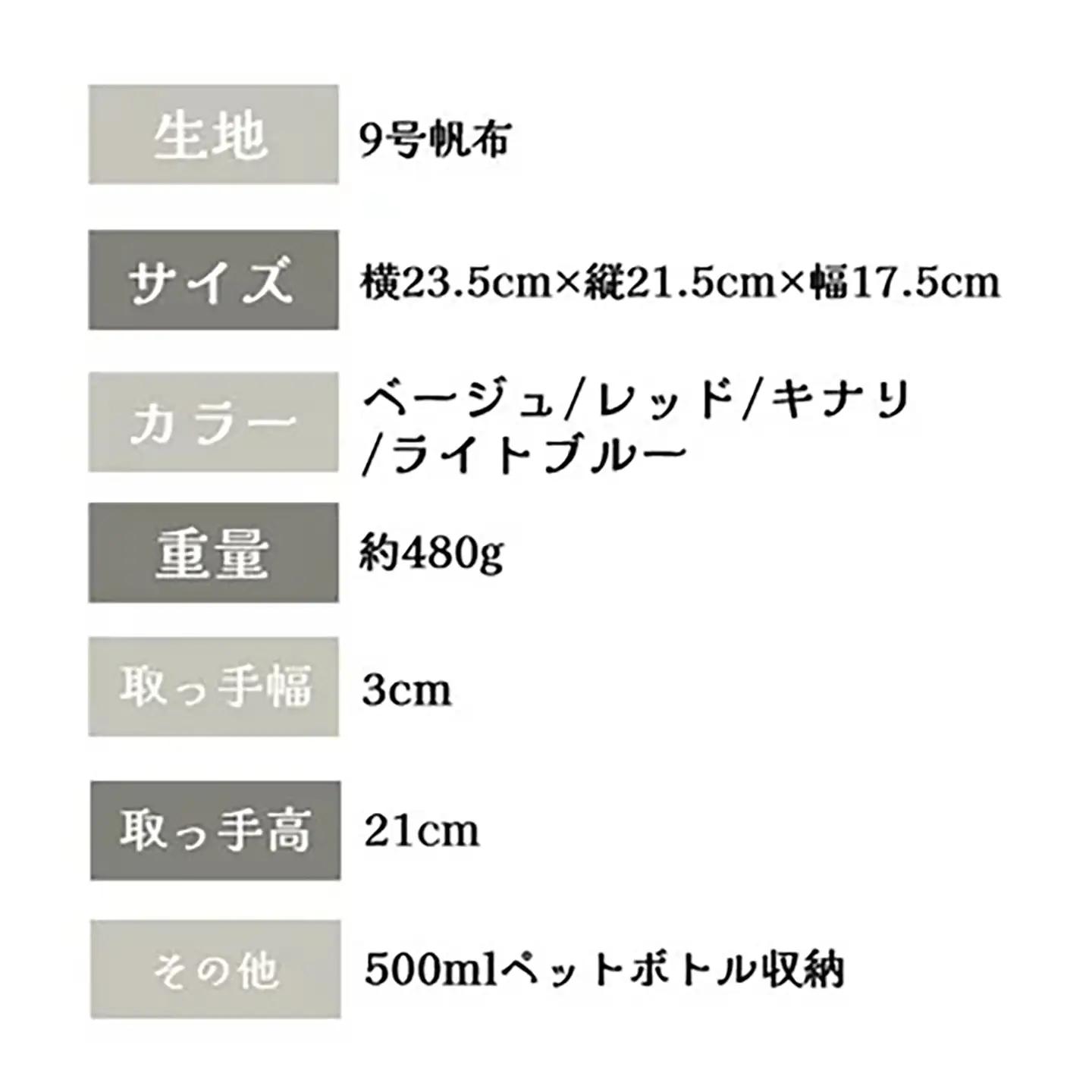 トートバッグ ステキトート（ベージュ） 帆布
