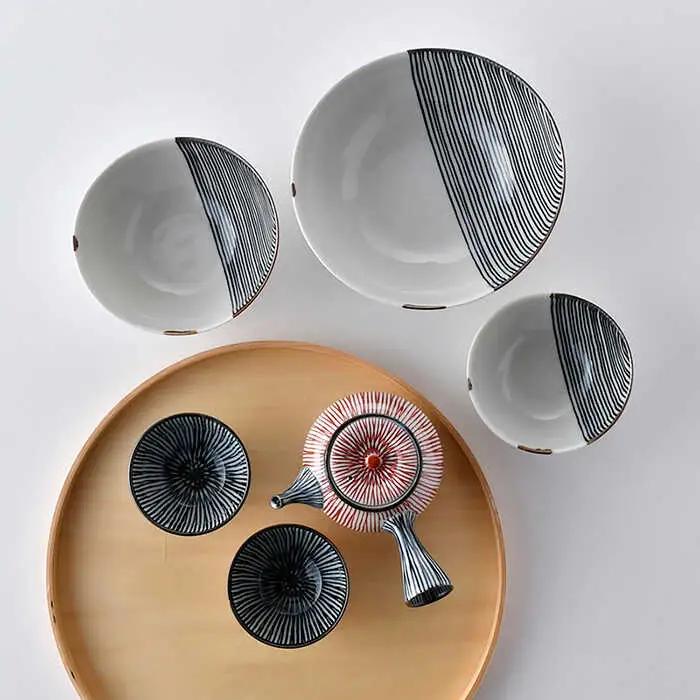 NB 108【波佐見焼】大人気 急須 ボウル 含む オリジナルセットアップ商品 食器 皿 【協立陶器/マルミツ】 [NB108] 波佐見焼