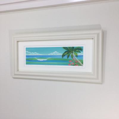 ふるさと納税 川口市 栗乃木ハルミ版画額装品「surf green」 |  | 02