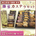 【ふるさと納税】洋菓子屋さんのパティシエが作る藤蜜カステラ☆22点セット☆(BF002-1)