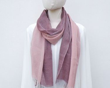 ストール　富士桜工房　KASANE（小豆色）