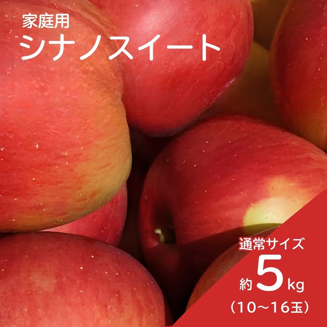 【ふるさと納税】KR30 りんご シナノスイート 家庭用 約5kg（10～16玉）長野県松川町産／10月中旬頃～配送予定 // 長野県 南信州 松川町産 リンゴ 林檎 自家用 訳あり 農家直送 農家支援 産地直送