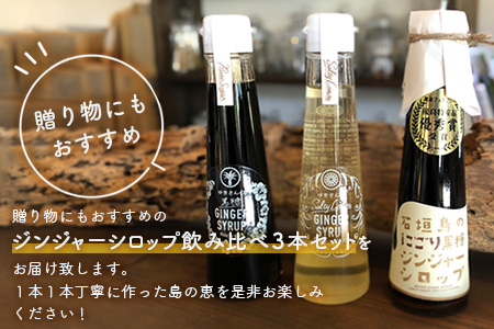 ジンジャーシロップ飲みべ3種セット(120ML×3本) HW-1