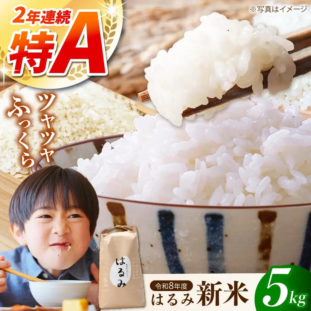 【先行予約】【遠藤ファーム】はるみ 新米 新米 5kg 令和8年産 [BDAF001] 