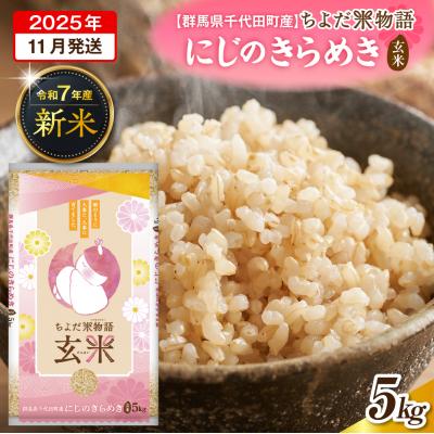 ふるさと納税 千代田町 2025年11月発送 令和7年産 にじのきらめき 5kg×1袋 玄米 ch049-003-11