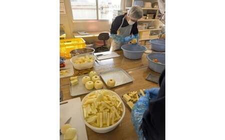 手づくり スティックりんご 40g×1袋 乾燥りんご お菓子 おやつ 作業所きらり