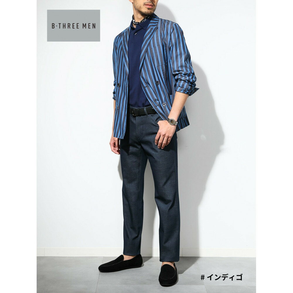 【ふるさと納税】【B-THREE MEN/ビースリーメン】ストレッチ×ジーンズ 大人のメンズジーンズ(550083)