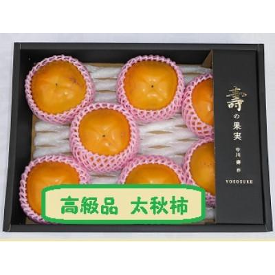 ふるさと納税 南砺市 甘柿『太秋柿』　5L　7個　大化粧箱入り