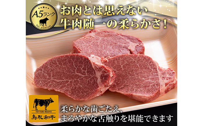 E25-017 最上等級A5ランク 鳥取和牛ヒレステーキ　（3枚）