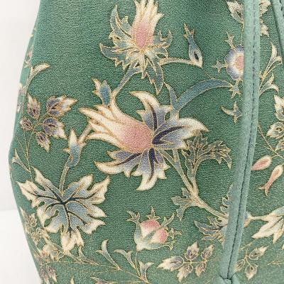 ふるさと納税 京都市 【京都丸紅】V&A京友禅巾着バッグ(グリーン) |  | 02