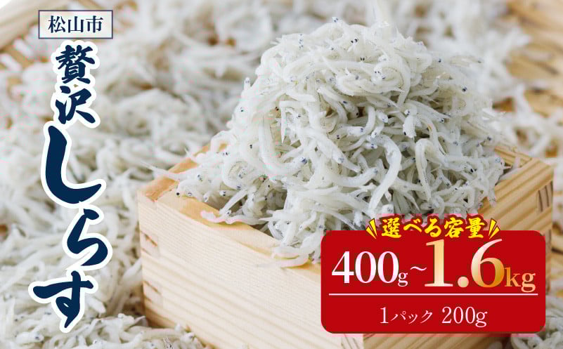 たっぷり愛媛県産贅沢しらす 200g×4