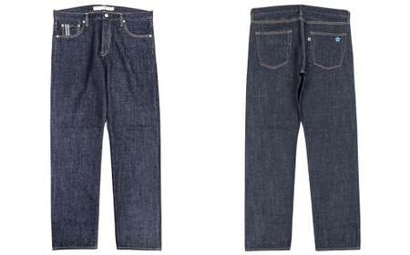 【36インチ】【限定モデル】児島産 オリジナルセルビッチデニム使用 BLUESAKURA ストレートジーンズ／INDIGO ジーンズ ズボン デニム デニムパンツ 岡山県 倉敷市