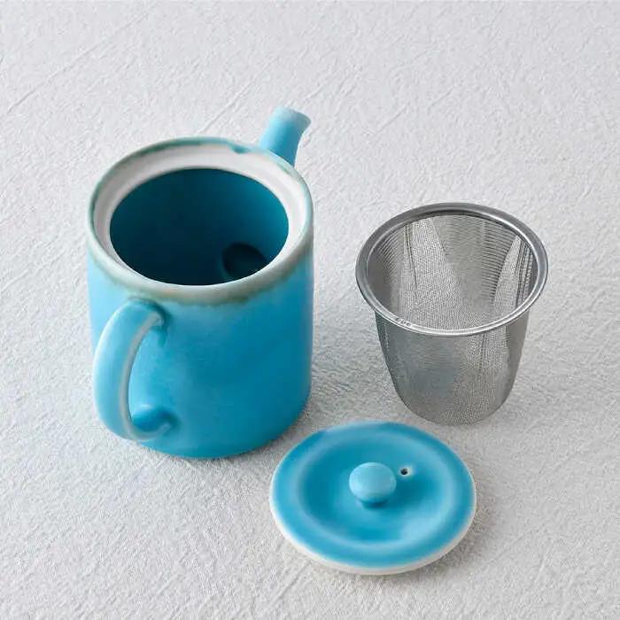 【波佐見焼】ターコイズブルー ドリッパー・マグカップ・ポット 3点セット 食器【長十郎窯】[AE82] 波佐見焼