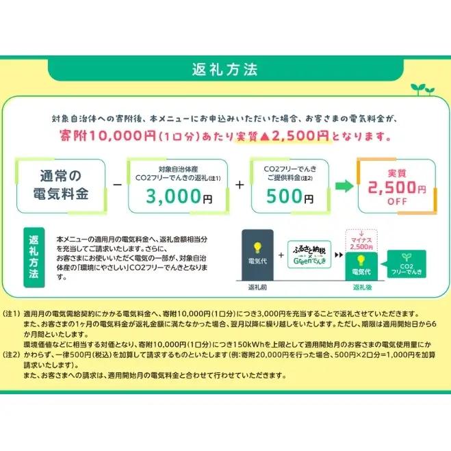 コース 島田市産 CO2フリーでんき 100000円 コース