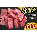 【ふるさと納税】【訳あり】佐賀牛ヒレサイコロ 600g / ブランド牛 国産牛 佐賀牛 フィレ / 佐賀県 / 佐嘉ZEYTAKUYA（株式会社丸宗ミート）[41AQAA018]