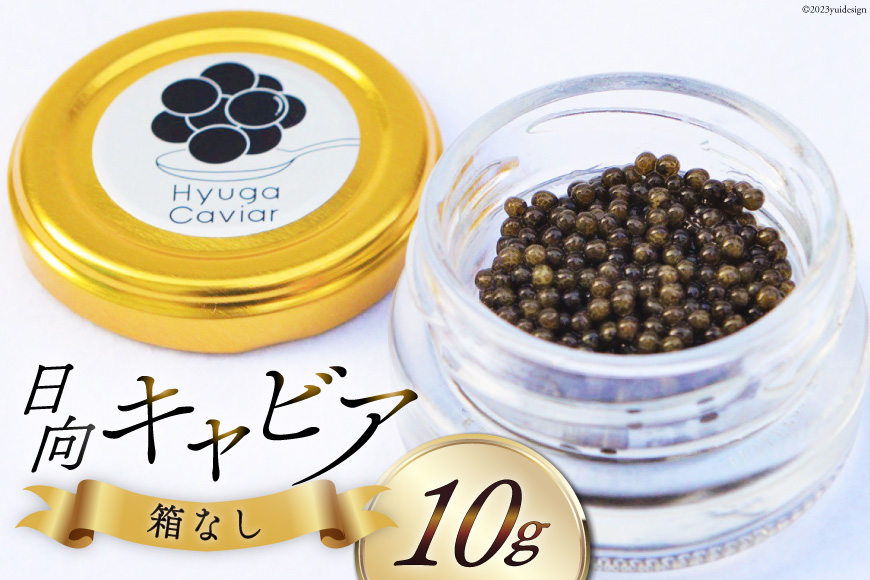 キャビア 日向キャビア (Hyuga Caviar) 10g 箱なし [ウィズ・クリエイティブ 宮崎県 日向市 452060889] 冷凍 宮崎 国産 チョウザメ フレッシュ 瓶