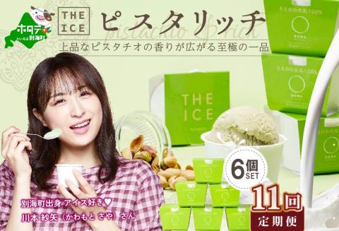 【毎月定期便】【THE ICE】ピスタリッチ6個セット×11ヵ月定期便【be003-1068-100-11】( アイス ジェラート )