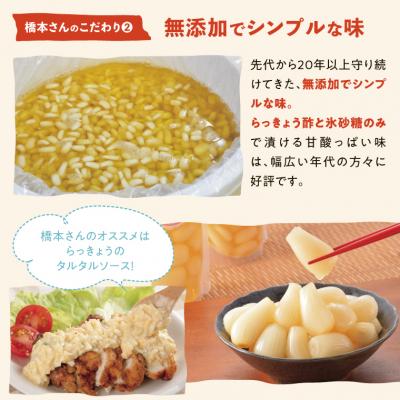 ふるさと納税 鳥取市 橋本さんちの砂丘らっきょう甘酢漬け 800g(瓶) |  | 02