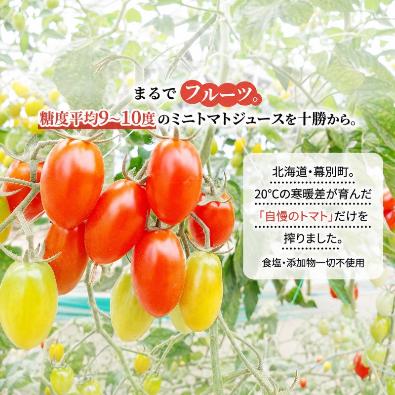 【先行予約】糖度平均9～10度！十勝 幕別産 ミニトマトジュ