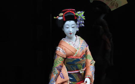 No.427 関原紫水作・京尾山人形【街角の京舞子】［広田屋人形］