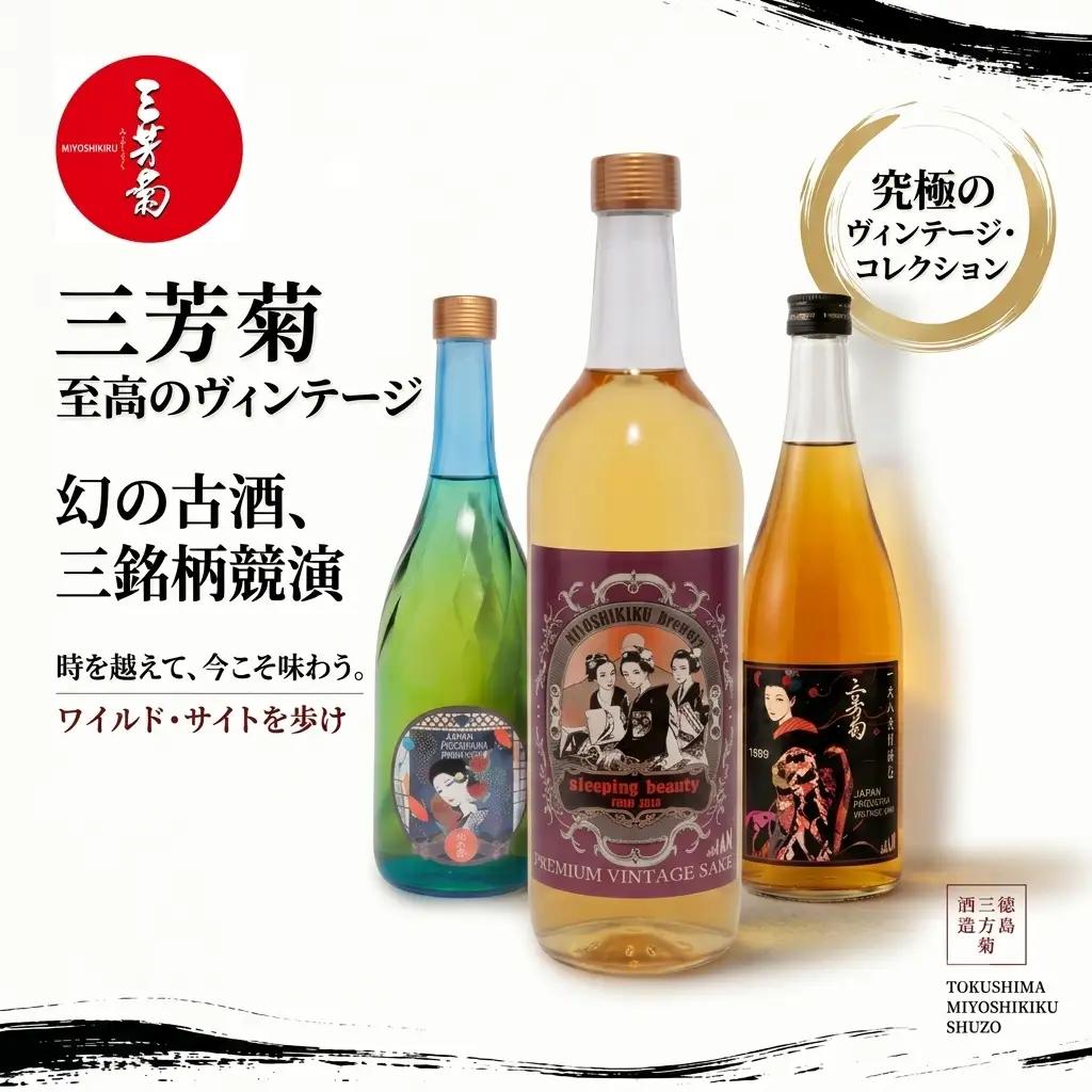 日本酒 地酒 古酒 2010年 三姉妹ラベル ヴィンテージ 720ml 【 三芳菊 】