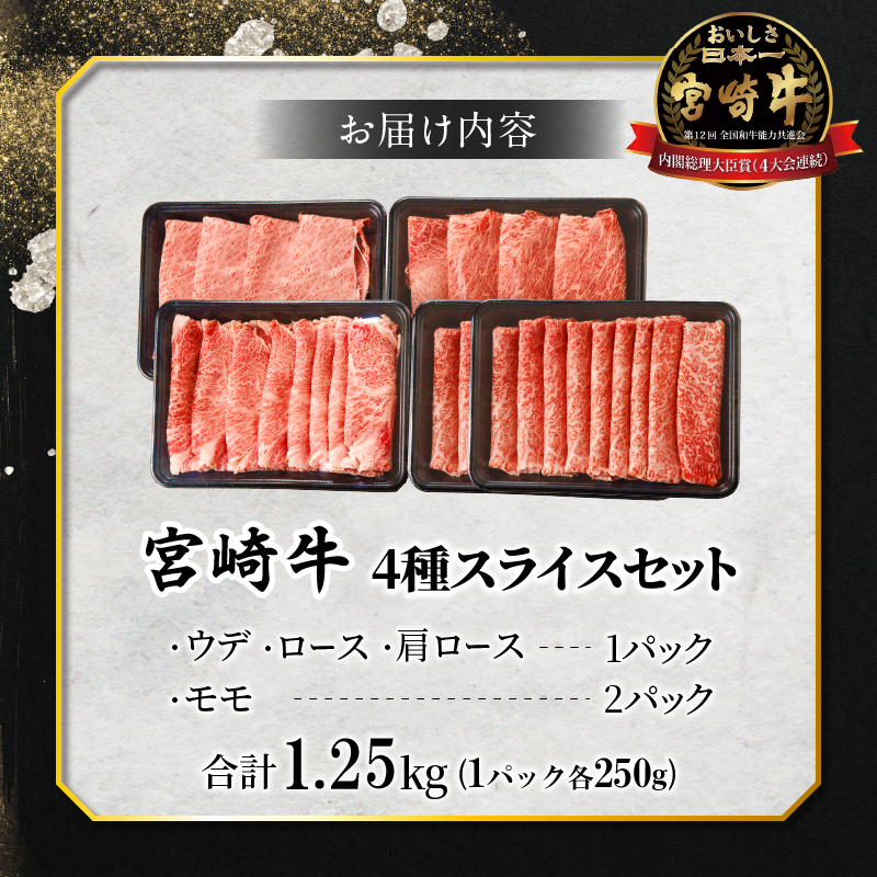 ≪肉質等級4等級以上≫宮崎牛すき焼きセット(合計1kg)_T030-003【肉 牛 牛肉 おかず 国産 人気 ギフト 食品 すきやき しゃぶしゃぶ BBQ 贈り物 送料無料 プレゼント】