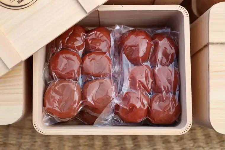 梅干しと烏梅セット 日本唯一！烏梅職人手づくり 吉野檜箱入り G-95