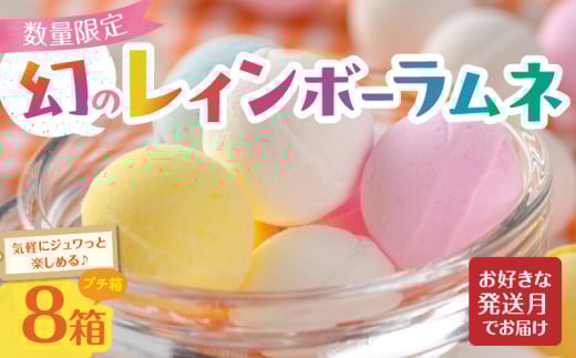 幻の「レインボーラムネ」プチ箱8箱 【令和8年5月発送】