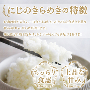 【6ヶ月定期便】【11月より毎月発送】【新米】令和7年産 立神米「にじのきらめき」5kg×6回（白米）｜茨城県 大子町 奥久慈 大子産米 精米 米 コンテスト 受賞 生産者 ふっくら もっちり 米（B