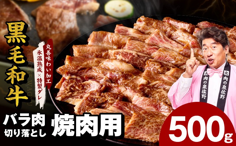 
                  【スピード発送】黒毛和牛 バラ 焼肉用 500g【切り落とし 小分け 氷温熟成×特製ダレ 味付け 焼くだけ 簡単調理 BBQ 牛肉】
                