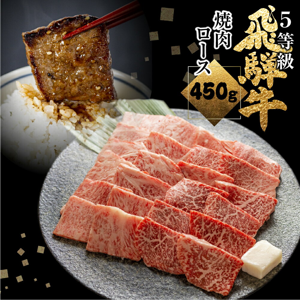 【ふるさと納税】《1週間程度で発送》日時指定可能 飛騨牛ロース焼肉 450g 焼き肉 焼肉 BBQ 国産牛 国産 牛肉 肉 厳選 熟成 贈答用 肉の沖村 飛騨市 飛騨牛 高評価 スピード配送 3万円 30000円 [Q874]