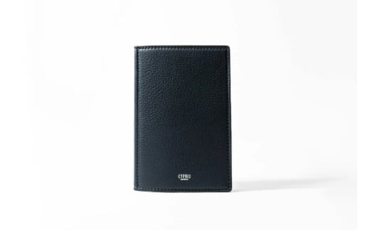 キプリス本革製手帳（ミニ6穴11mm）　カラー：ネイビー【革小物 革製品 ソフトシュリンクレザー 牛革 しっとり シーズンレス 職人 手帳 】