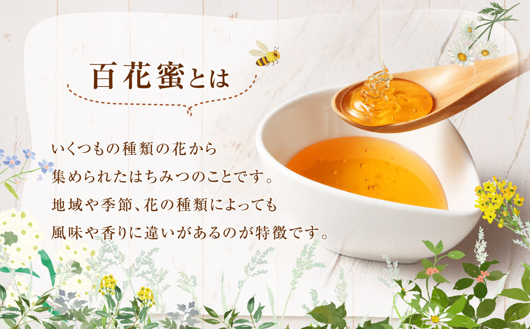 鹿児島県産れんげ蜜300gと百花蜜600g 2本セット