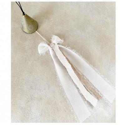 ふるさと納税 滝沢市 南部鉄器 風鈴 ウインドチャイム×リボン短冊　ホワイトゴールド |  | 02