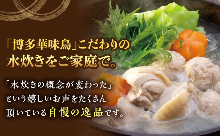 【全3回定期便】博多華味鳥 水炊き セット ちゃんぽん付き  3〜4人前 《築上町》【トリゼンフーズ】博多 福岡 鍋 鶏 水たき みずたき [ABCN012] 33000円  33000円 