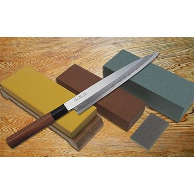 ふるさと納税 須崎市 【土佐打刃物】柳刃包丁7寸(青鋼)+砥石セット