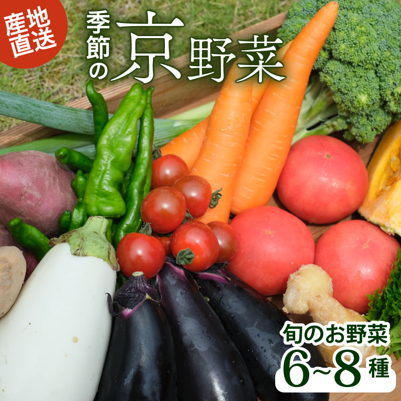 野菜 旬 のお野菜 詰め合わせ 京都 京野菜 6種 ～ 8種 野菜セット 丹波野菜 旬の野菜 6 ～ 8種類 産直 新鮮 朝採れ 詰めあわせ お取り寄せ 腸活 タイパ 食育 健康 グルメ 季節の野菜 ギフト プレゼント 冷蔵