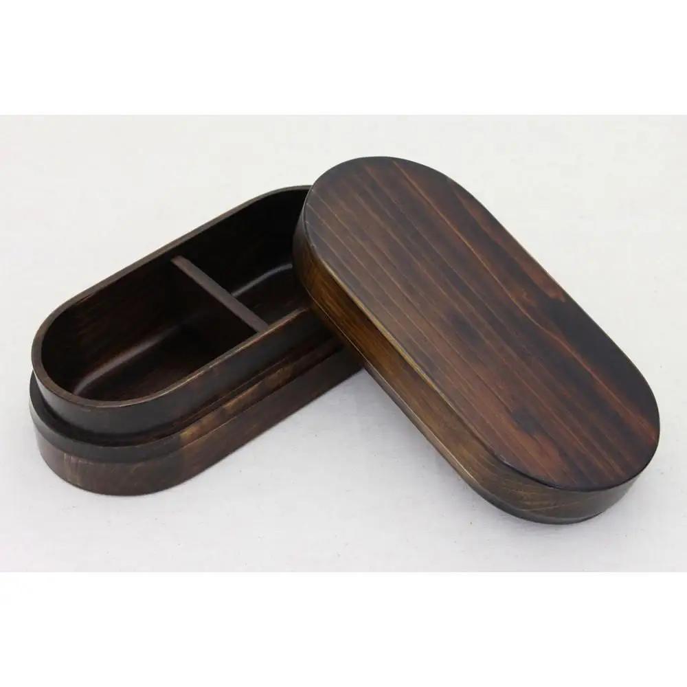 ◇紀州桧弁当箱 タイプ2 DBR ナノコート 弁当包みセット【オハナ】【TN110】