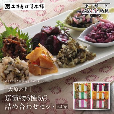 ふるさと納税 京都市 【土井志ば漬本舗】大原の里京漬物6種6点詰め合わせ W-15|京都 漬物 有名店 人気セット