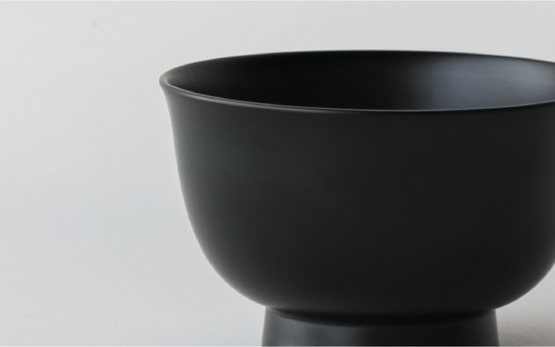 【大本山永平寺御用達　漆琳堂】1793年創業の老舗漆器屋が展開するマットな上質感のある汁椀朝倉椀黒4.5寸 黒 4.5寸