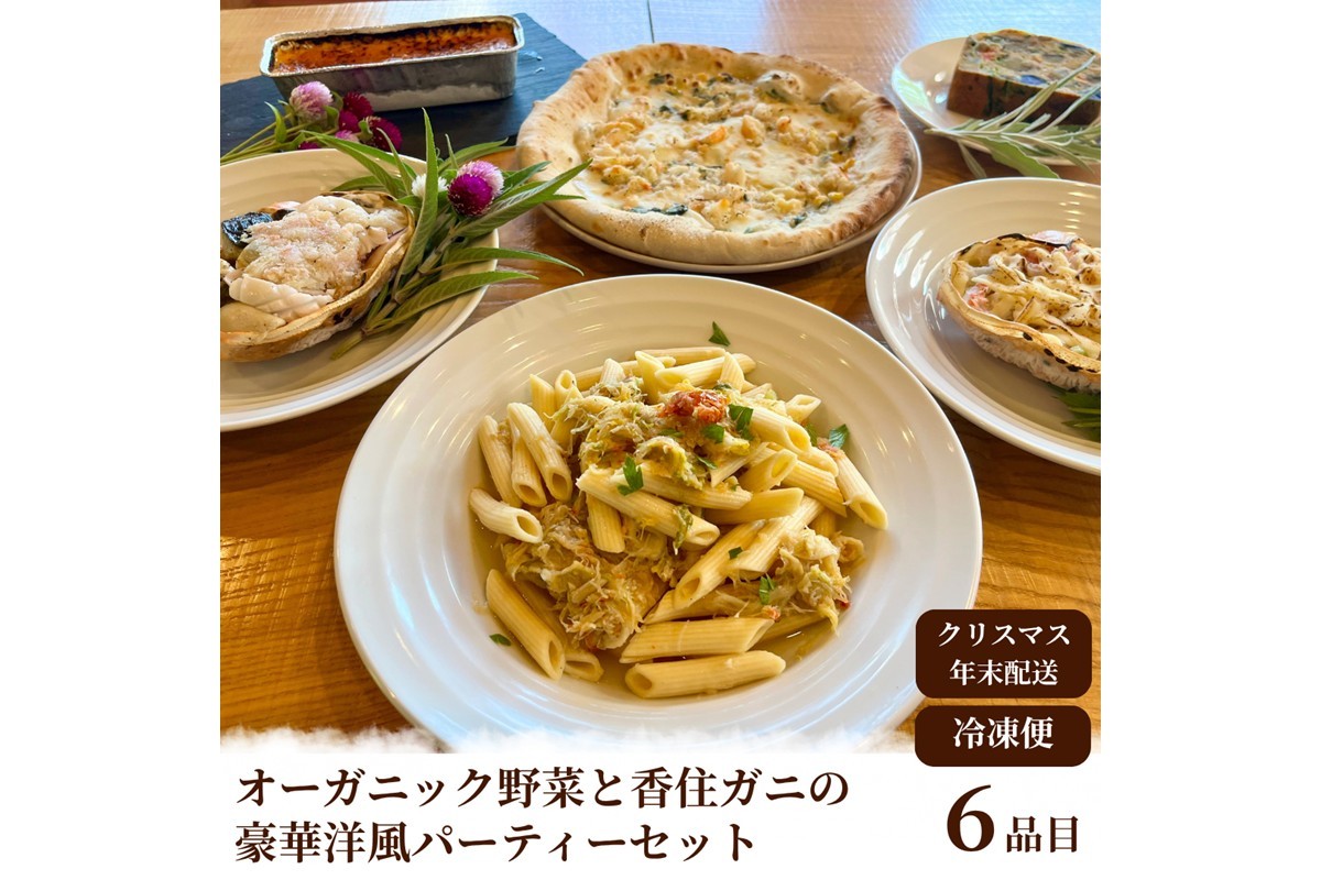 
            【先行予約】オーガニック野菜と香住ガニの豪華パーティーセット【オードブル／洋風／クリスマス／おせち／パーティー／香住ガニ／ブランド／蟹／かに／カニ／オーガニック／有機／野菜／やさい／惣菜／デザート】BR00065・BR00066
          