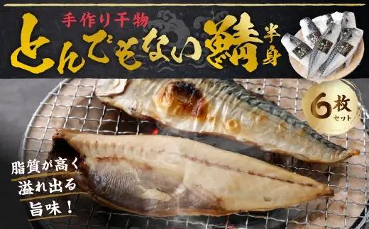 とんでもない鯖 半身 6枚入り さば 鯖 サバ 干物 ひもの 干し 魚 魚介 おつまみ 肴 ご飯のお供 おかず